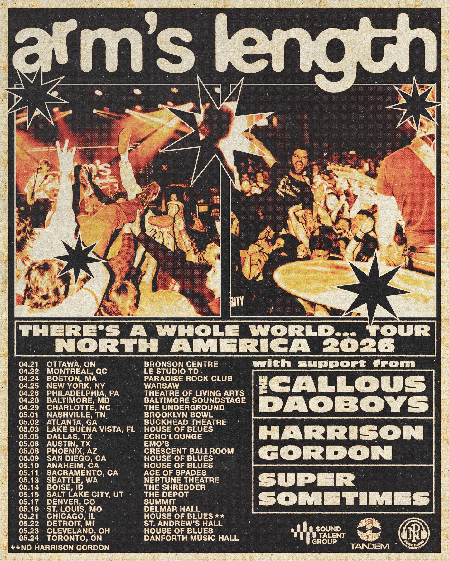 Harrison Gordon Tour Poster 2024